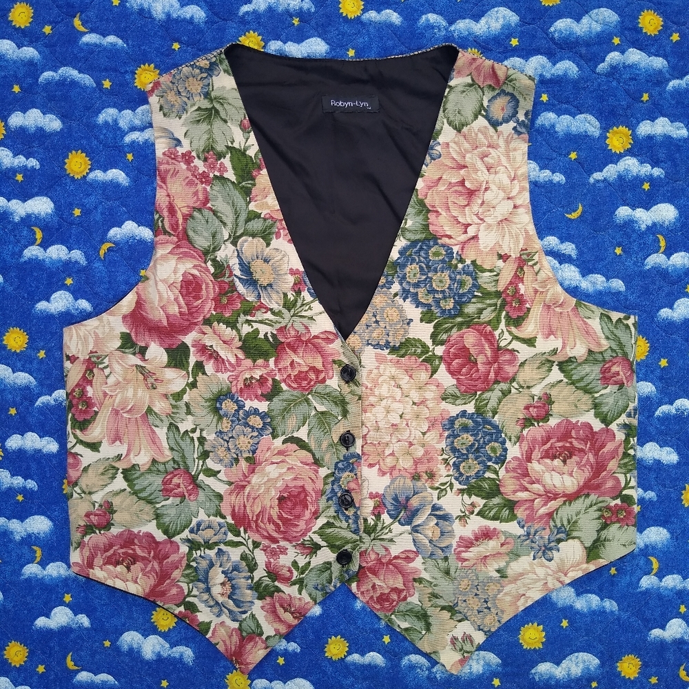 Vintage Floral Vest